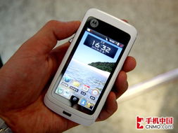 经典与现代交融 moto白色版mt810透明翻盖双触摸屏图赏